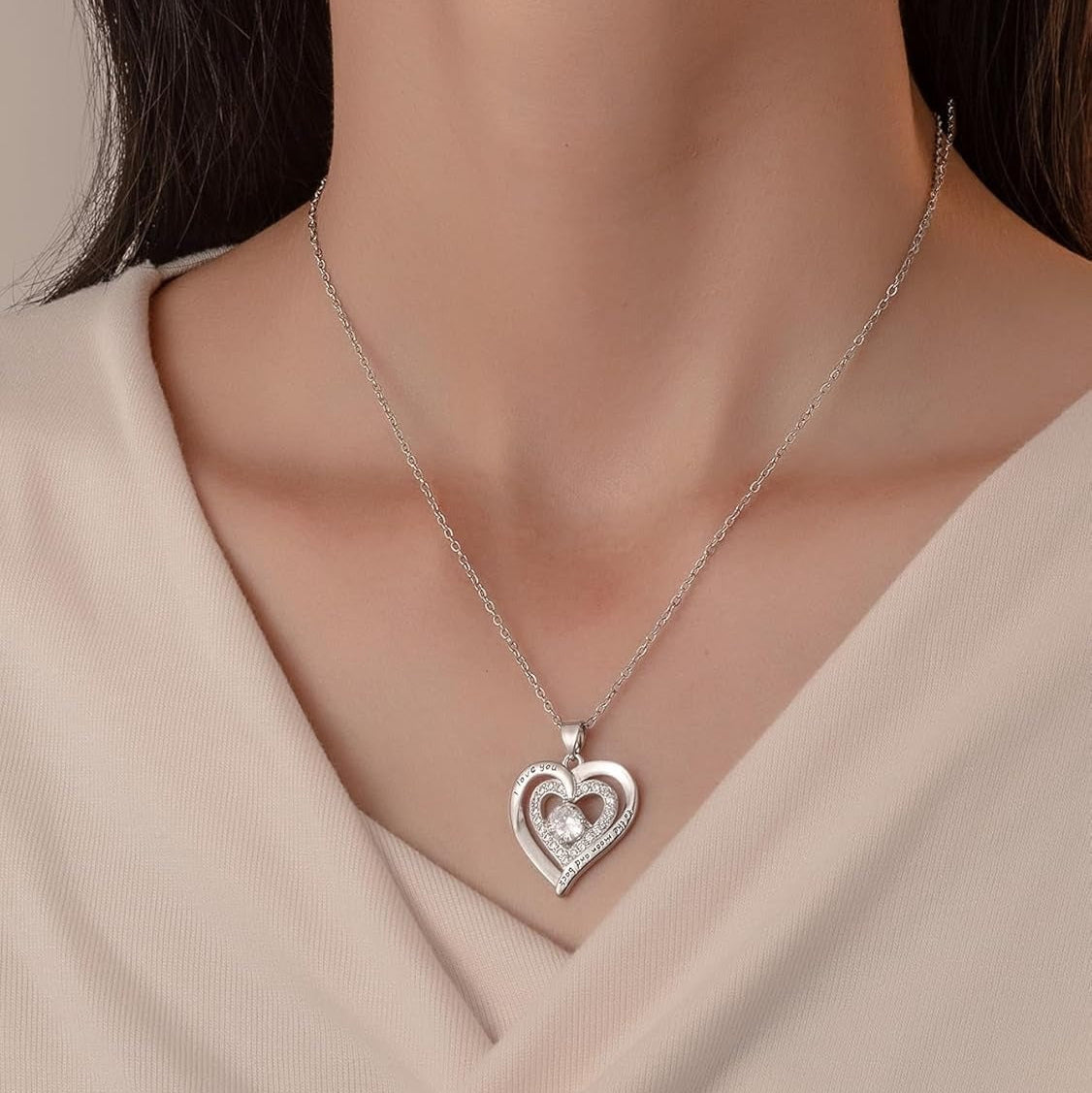 Colar Mãe Eu Te Amo - Caixa Especial com Urso e Rosa Eterna