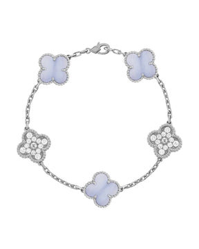 Pulseira Feminina Trevo de Cristal