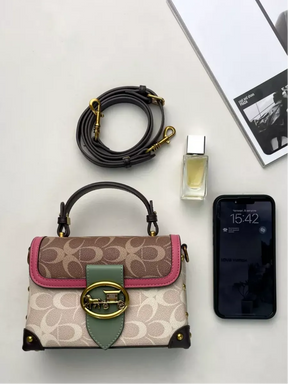 Bolsa Feminina de Luxo Couro Genuíno Scarlet