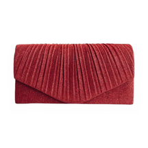 Bolsa Feminina Clutch para Noites Brilhante com corrente