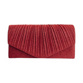 Bolsa Feminina Clutch para Noites Brilhante com corrente