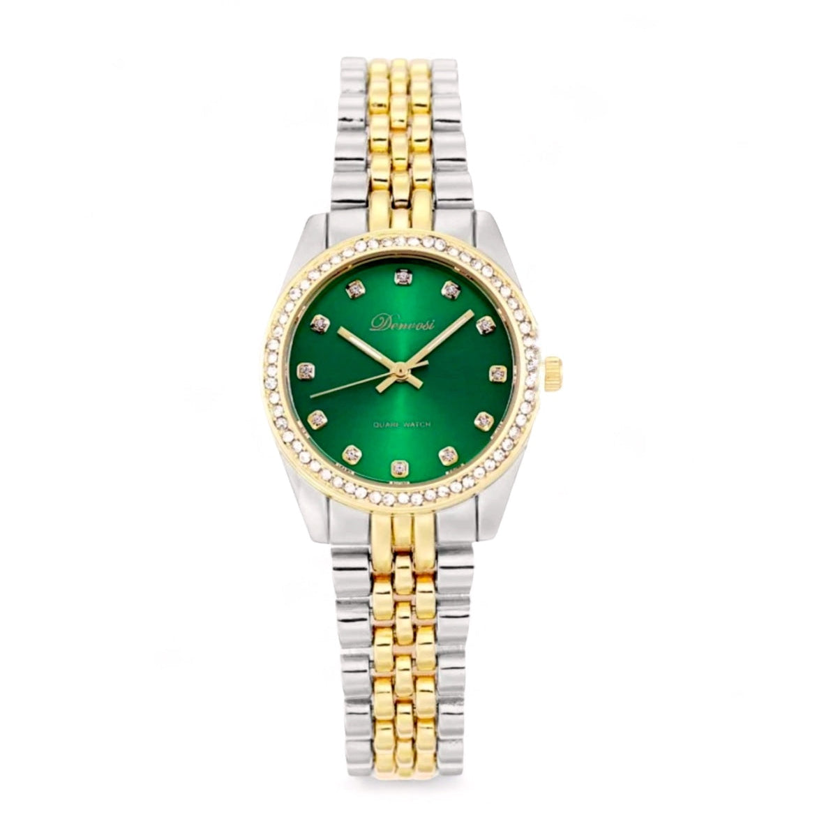 Relógio Feminino Prata Dalila Verde