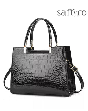 Bolsa Feminina Couro Legitimo Royal Preta