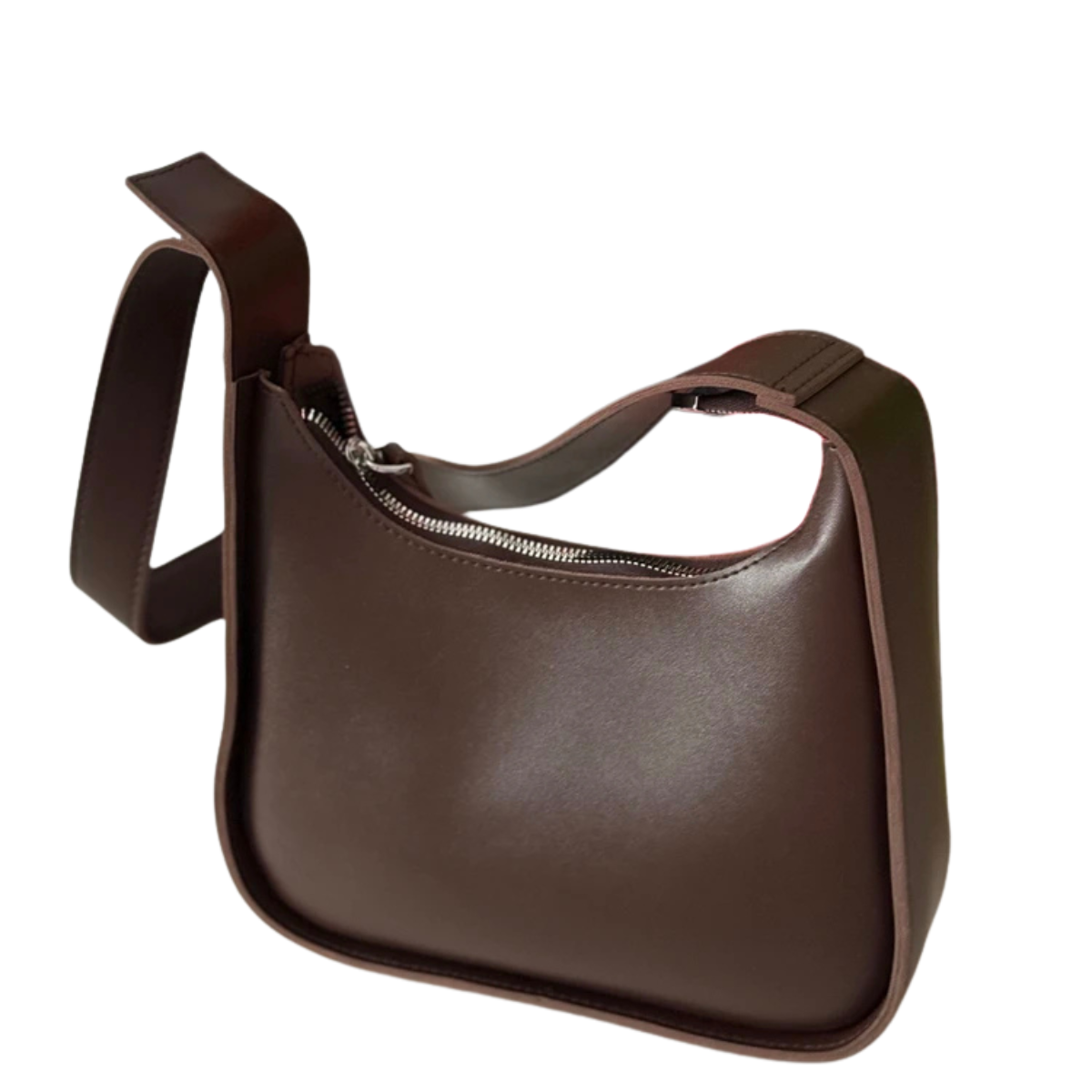 Bolsa Feminina Marrom Vintage de Ombro em Couro Legítimo
