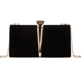 Bolsa Feminina Clutch Classic Veludo