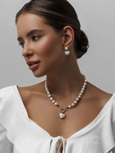 Conjunto Pérolas Luxury Heart Banhado Ouro 18K + Pulseira Grátis
