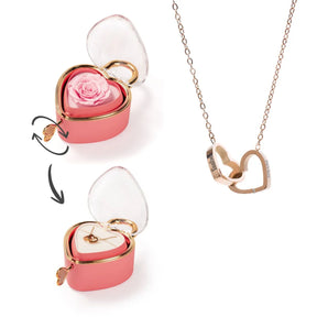 Colar Ligação Eterno Personalizável com Caixa Rotativa Amor Eterno
