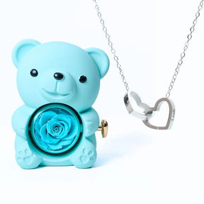 Colar Personalizado com Caixa Urso Amor Eterno