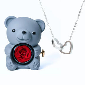 Colar Personalizado com Caixa Urso Amor Eterno