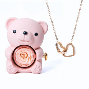 Colar Personalizado com Caixa Urso Amor Eterno