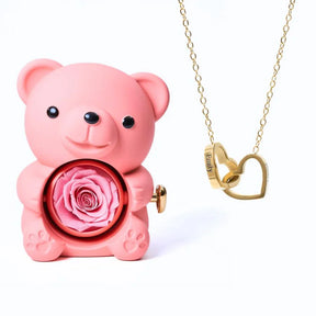 Colar Personalizado com Caixa Urso Amor Eterno