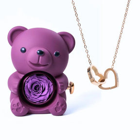 Colar Personalizado com Caixa Urso Amor Eterno