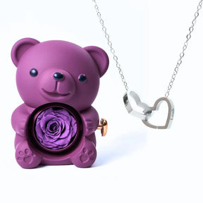 Colar Personalizado com Caixa Urso Amor Eterno