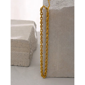 Colar Feminino Dourado Elus