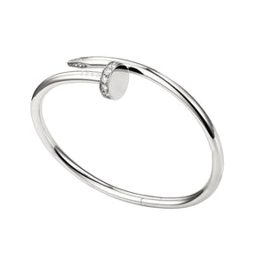 Bracelete Feminino Prata Prego