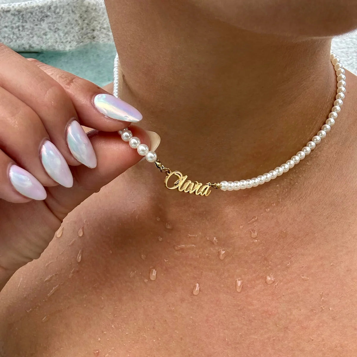 Colar de Pérolas Personalizável