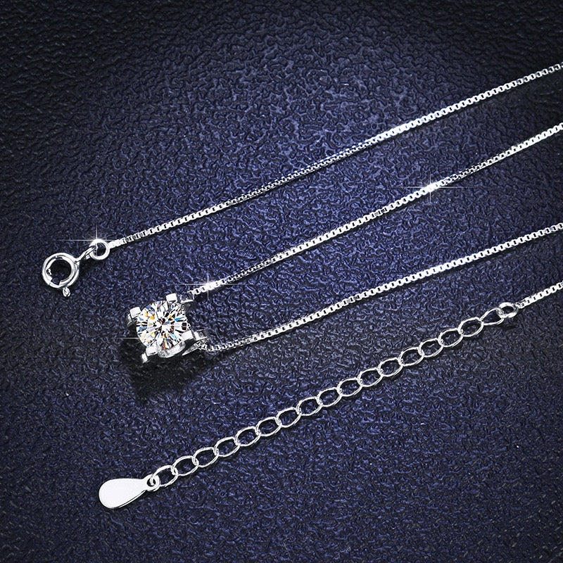 Colar Gota de Luz Prata 925 + Brinde Brinco Diamond