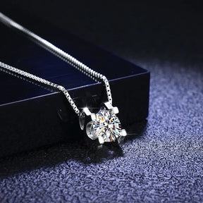 Colar Gota de Luz Prata 925 + Brinde Brinco Diamond