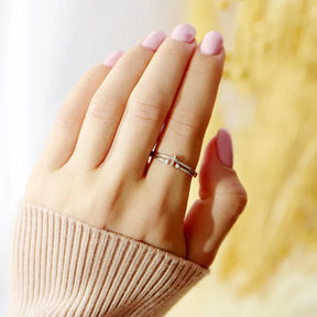 Anel Cruz Esperança em Cristo (Compre 1 Leve 2)