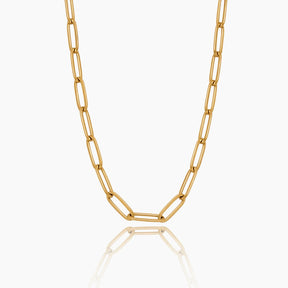 Colar Paperclip Banhado Ouro 18K