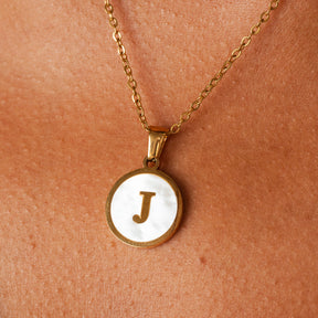 Colar Inicial Marmor Banhado Ouro 18K