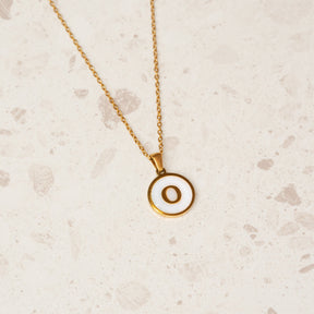 Colar Inicial Marmor Banhado Ouro 18K