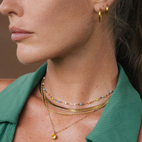 Colar Rainbow Banhado Ouro 18K