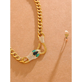 Colar Feminino Dourado Cleópatra