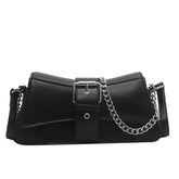 Bolsa Feminina em Couro Preta Saffyra