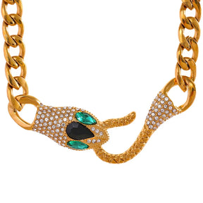 Colar Feminino Dourado Cleópatra