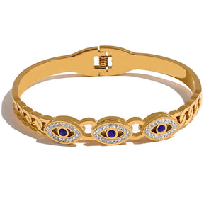 Pulseira Feminina Olho Grego Brilhante.