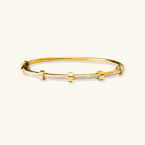 Bracelete Feminino Dourado Luz das estrelas