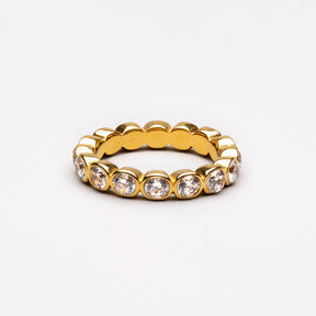 Anel Esferas Diamond Banhado Ouro 18K (Verificar os tamanhos)