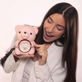 Colar Personalizado com Caixa Urso Amor Eterno