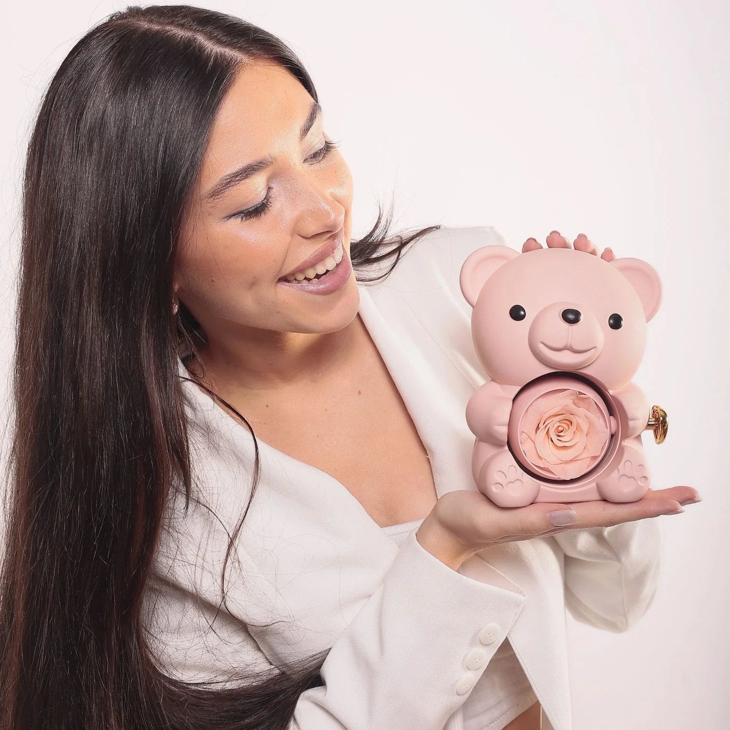 Colar Personalizado com Caixa Urso Amor Eterno