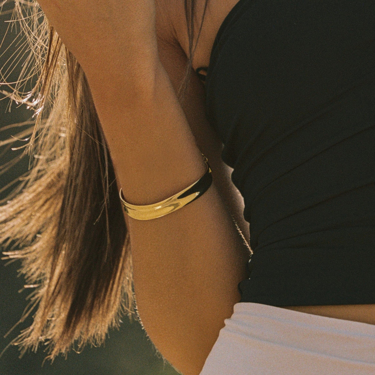 Bracelete Sol Banhando Ouro 18K