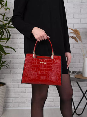 Bolsa Feminina Couro Legitimo Royal Vermelha