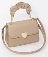 Bolsa Feminina Coração Bege