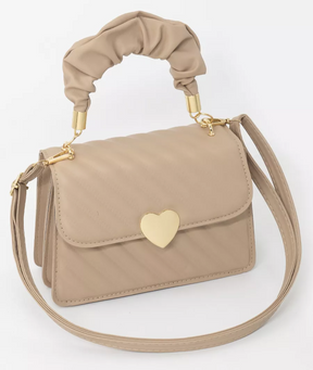 Bolsa Feminina Coração Bege