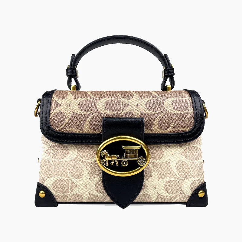 Bolsa Feminina de Luxo Couro Genuíno Scarlet