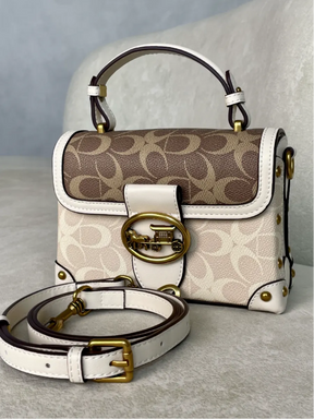 Bolsa Feminina de Luxo Couro Genuíno Scarlet