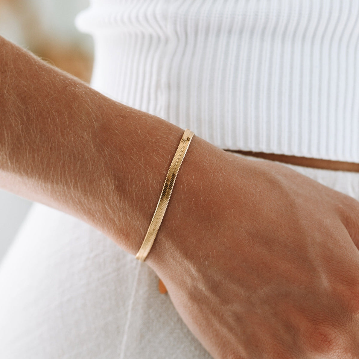 Bracelete Slim Banhando Ouro 18K