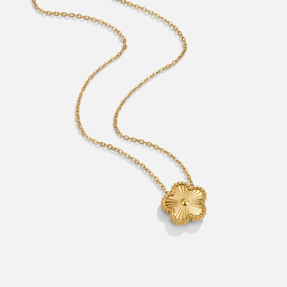 Colar Feminino  Dourado de Trevo dourado