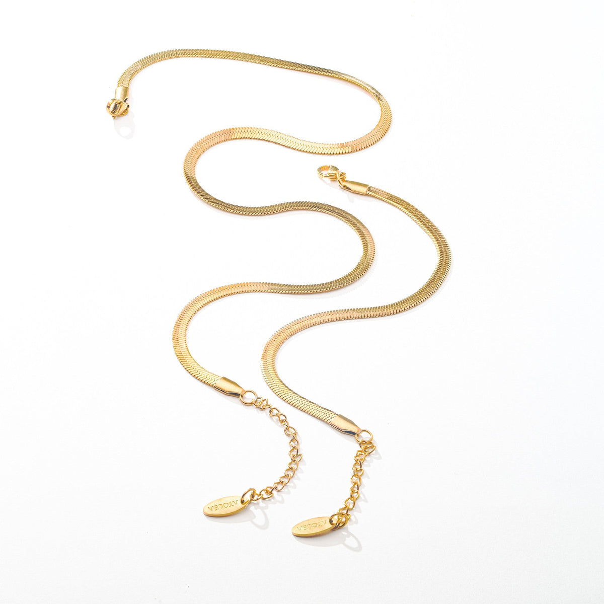 Conjunto Slim Colar e Pulseira Banhado Ouro 18K