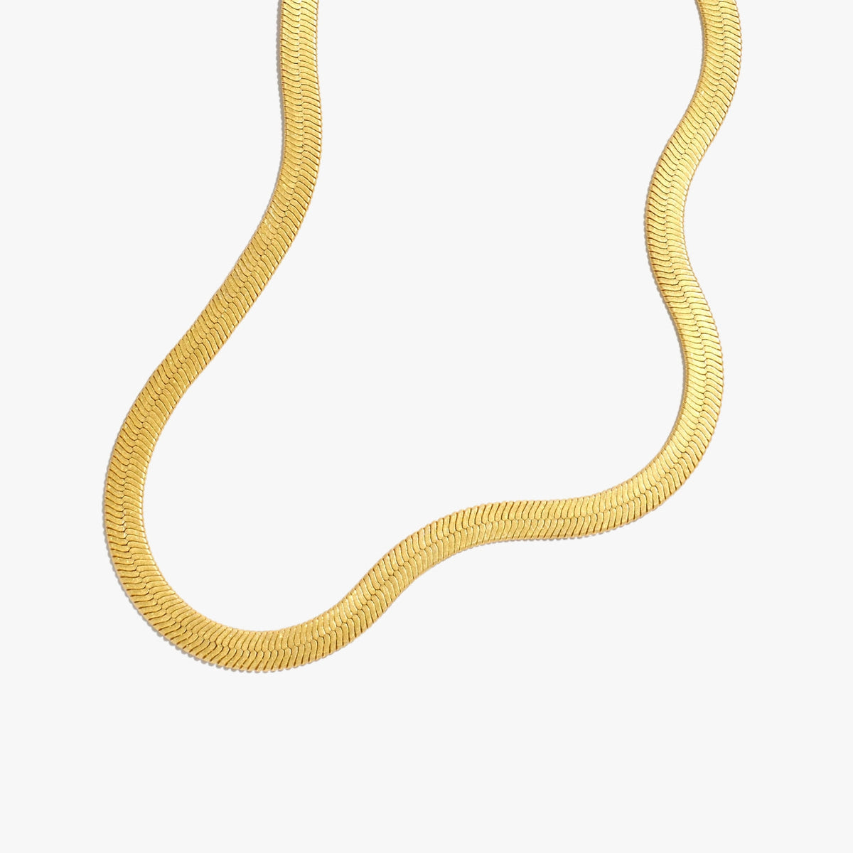 Gargantilha Slim Snake Banhado Ouro 18K