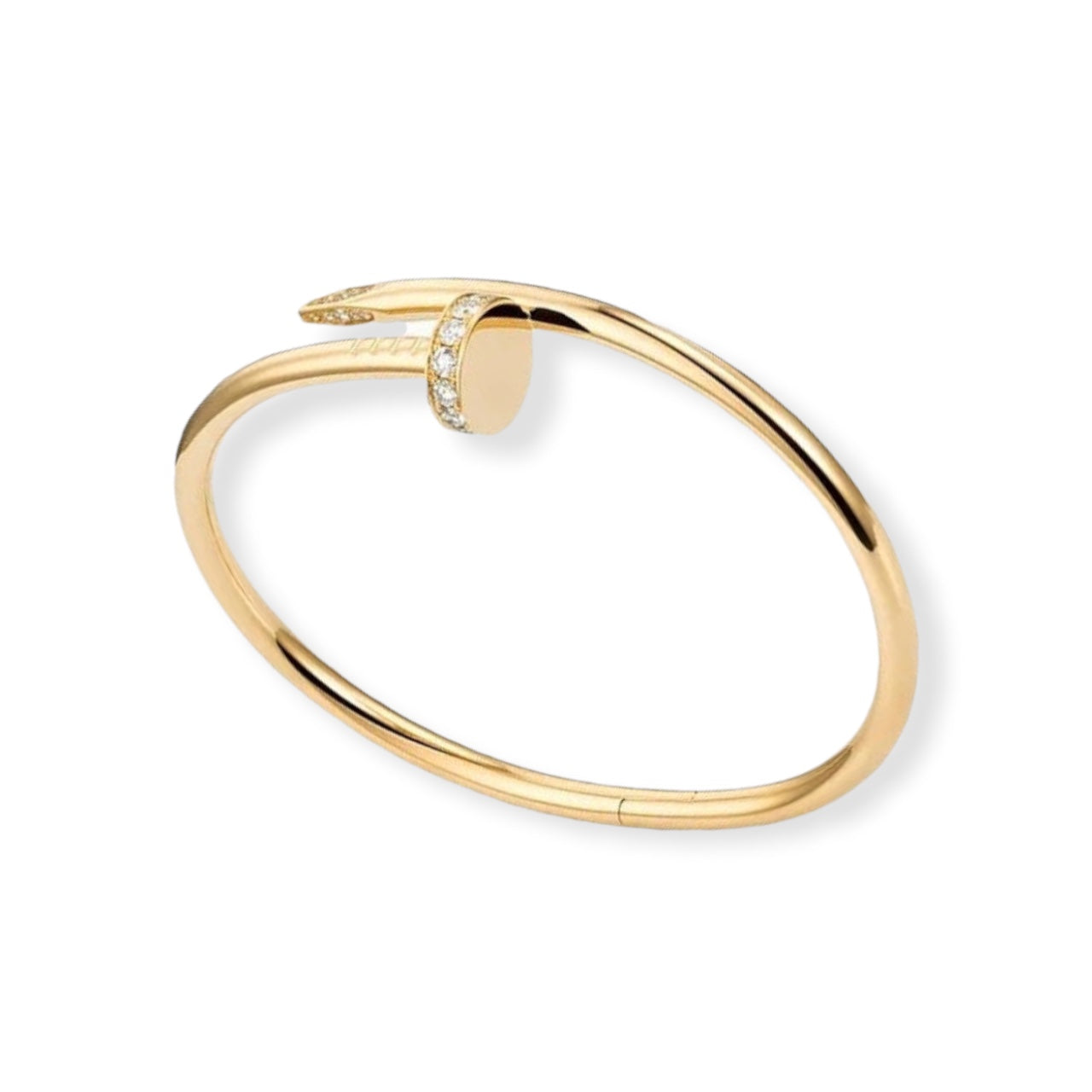 Bracelete Feminino Dourado Prego