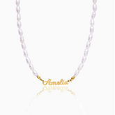 Colar de Pérolas Personalizado com Nome