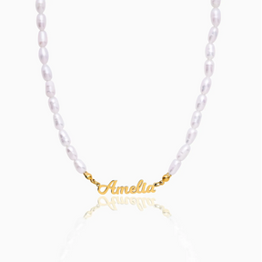 Colar de Pérolas Personalizado com Nome