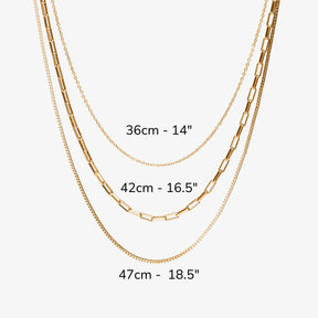 Colar Soana 3 Camadas Banhado Ouro 18K