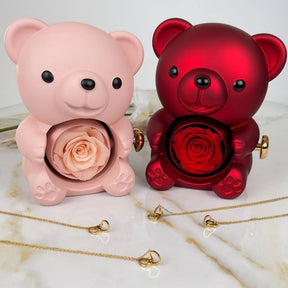 Colar Personalizado com Caixa Urso Amor Eterno
